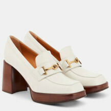 Sharon Stone nosi mokasine s visokom blok petom brenda Tod's