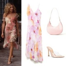 Kombinacija s cvjetnom haljinom po uzoru na Carrie Bradshaw