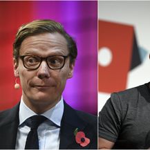 Alexander Nix i Mark Zuckerberg (Foto: AFP)