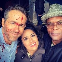Ryan Reynolds, Salma Hayek, Samuel L. Jackson (Foto: Instagram)