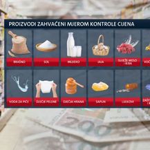 Proizvodi zahvaćeni mjerom kontrole cijena