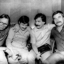 Oliver Dragojević, Jakša Fiamengo, Zdenko Runjić i Boris Dvornik 1980. godine