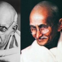 Ben Kingsley kao Mahatma Gandhi i Mahatma Gandhi