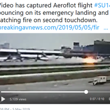 Snimka zrakoplovne nesreće u Moskvi (Screenshot/Twitter/Breaking Aviation News)