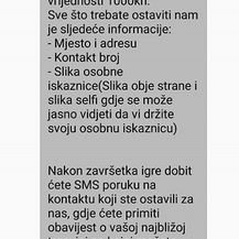 Lažne nagradne igre na Facebooku (Screenshot: MUP)