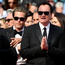 Brad Pitt, Leonardo DiCaprio, Quentin Tarantino (Foto: AFP)
