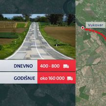 Državna cesta od Vukovara do Iloka
