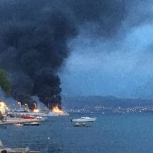 Požar u marini u Kaštel Gomilici - 2