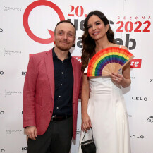 Severina sa Zvonimirom Dobrovićem, umjetničkim direktorom Queer Zagreba