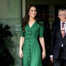 Catherine Middleton u zelenoj haljini brenda Suzannah London