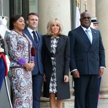 Emmanuel i Brigitte Macron ugostili su Felixa Tshisekedija i Denise Nyakzru Tshisekedi