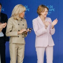 Brigitte Macron u Dresdenu s njemačkom prvom damom Elke Buedenbender