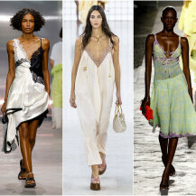 Haljine-spavaćice u kolekcijama brendova 3.1 Philip Lim, Chloe i Versace za za proljeće/ljeto 2025.