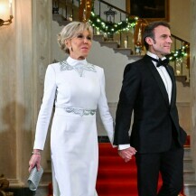 Brigitte Amcron u Bijeloj kući 2022. godine