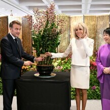 Emmanuel i Brigitte Macron u Singapuru