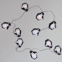 Božićne lampice u obliku pingvina