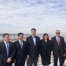 Hrvatsko izaslanstvo predvođeno premijerom Andrejom Plenkoviće u Kini (Foto: Twitter)