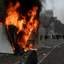 Prosvjed u Parizu (Foto: Bertrand GUAY / AFP)
