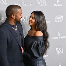 Kim Kardashian i Kanye West (Foto: AFP)