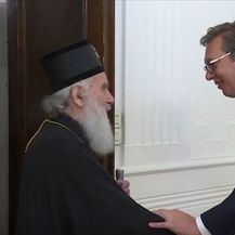 Patrijarh Irinej i Aleksandar Vučić