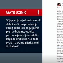 Objava Mate Uzinića