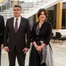 Zoran Milanović i Sanja Musić Milanović u studenom 2022. na večeri za španjolski kraljevski par