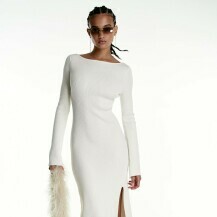 Kremasta haljina (H&M), 39,99 eura