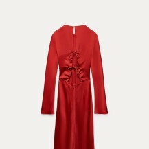Zara crvena haljina s vezanjem na leđima, 79,95 eura - 1