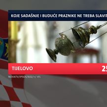 Istraživanje o praznicima, Tijelovo (Foto: Dnevnik Nove TV)
