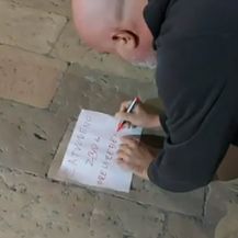 Prosvjed u Zadru (Foto: screenshot Antifjaka)