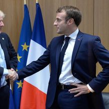 Boris Johnson i Emmanuel Macron (Foto: AFP)