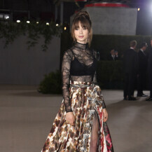 Lily Collins na Academy Museum Gala