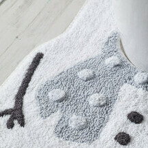 Presvlaka i tepihić za WC školjku s likom snjegovića - 3