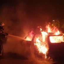 Požar automobila u Novom Zagrebu