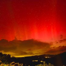 Aurora borealis iznad Huma u Istri