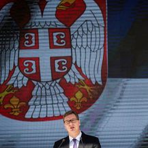 Govor Aleksandra Vučića na Kosovu (Foto: AFP)