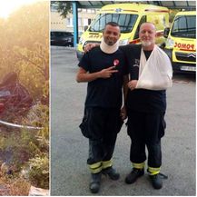 U prevrtanju cisterne kod Kule Norinske lakše ozlijeđena dvojica vatrogasaca (Foto: metkovic-news.com)