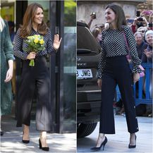 Catherine Middleton i kraljica Letizia u vrlo sličnim kombinacijama