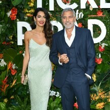 Amal Clooney u svjetlucavoj haljini Johna Galliana - 3