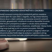 Priopćenje županijskog državnog odvjetništva u Zagrebu