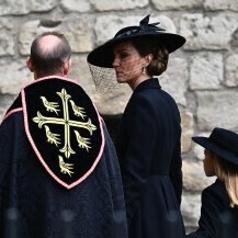 Princeza Charlotte na pogrebu kraljice Elizabete II.