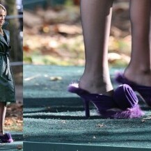 Kylie Mingue u čupavim Burberry sandalama na londonskom Tjednu mode