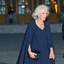 Kraljica Camilla u haljini-plaštu modne kuće Dior