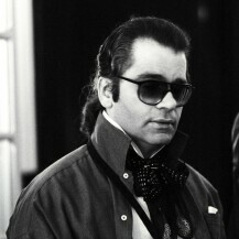 Karl Lagerfeld u studiju modne kuće Chloe 1979.