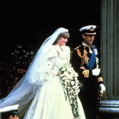 Princeza Diana i tada princ Charles na vjenčanju