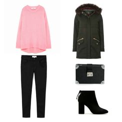 Pulover Zara 199 kn, traperice Mango 199 kn, jakna Dorothy Perkins 64 funte, cipele Pull & Bear 299 kn, torba Stradivarius 139 kn