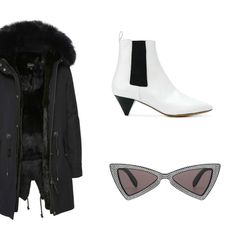 Jakna brenda Mackage, naočale Saint Laurent i gležnjače Isabel Marant