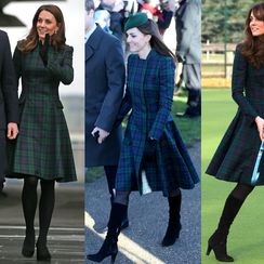 Catherine Middleton u istom kaputu modne kuće Alexander McQueen 2019., 2013. i 2012. godine