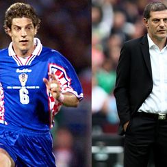 Bivši trener hrvatske nogometne reprezentacije Slaven Bilić 1998. godine i danas