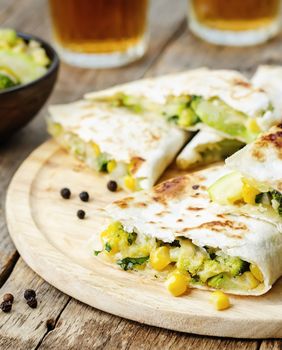 Tortilje s tikvicama i sirom